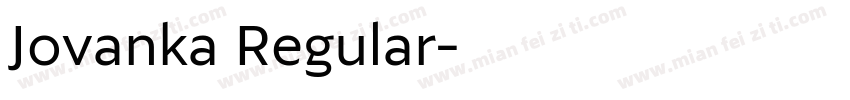 Jovanka Regular字体转换